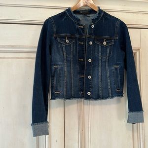 Denim jacket, cropped. NWOT.